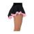 Double Georgette Ice Skating Skirt Black/Blush Pink