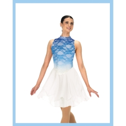 Jerrys Ladies Blue Cascade Ice Dance Dress (115)