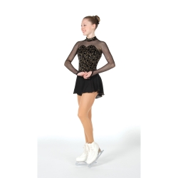 Jerrys Ladies Chesterton Ice Skating Dress: Jet Black (42)