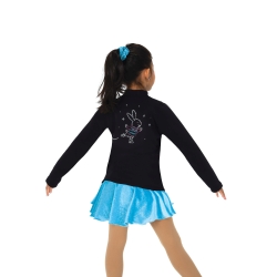 Childrens Critter Crystal Ice Skating Fleece Jacket: Bunny