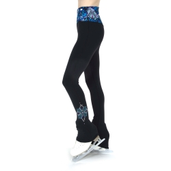 Childrens Crystal SnowScape Fleece Ice Skating Leggings