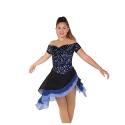 Jerrys Ladies Dancing In Tiers Ice Dance Dress (101)