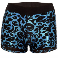 Flame Blue Childrens Hot Pants