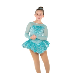 Jerrys Girls Ice Whirl Competition Ice Skate Dress: Tiffany Blue (177)