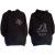 Childrens Personalised Ice Skating Hoodie in black