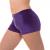 Childrens Smooth Velvet Hot Pants in Grape