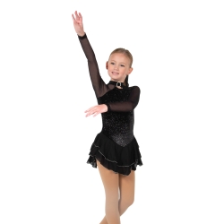 Jerrys Girls Ice Skate Shimmer Dress: Black (179)