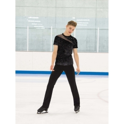 Youth Silver Slice Ice Skating Top