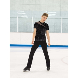 Mens Silver Slice Ice Skating Top